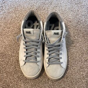 P448 Woman’s White and Gray Sneakers
